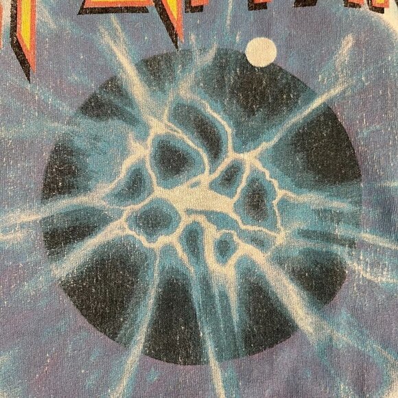 Def Leppard Adrenalize Tour Graphic T Shirt Medium Blue Tie Dye Rock Band 2021 - Picture 6 of 10